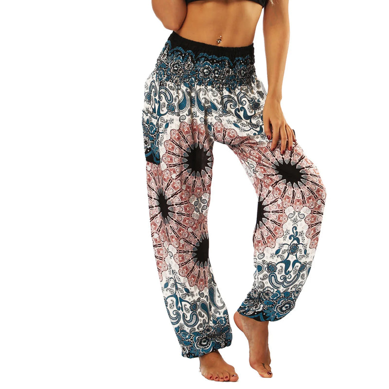 Hippie Harem Pants For Women, Women's  Modal Cotton Soft Bloomer,Sports Dance Jogger Pants With Pocket