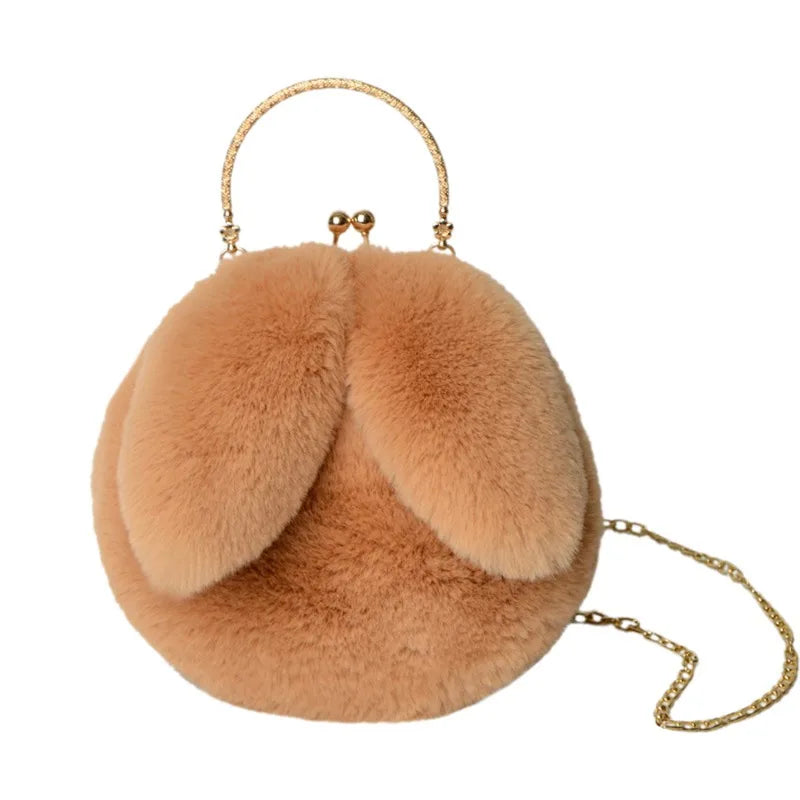 the BUNNY BAG - Cute Plush Rabbit Crossbody Bags for Women, Cute Purses and Handbags, New Rabbit Ear Shoulder Messenger Bag