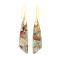 the BOHO STONE - Original Luxury Bohemian Emperor Stone Geometric Pendant Earring Natural Stone Jewelry Earrings for Women