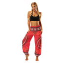 the YOGA BOHO - Women's Bohemian Harem Hippie Yoga/Pilates Pants with Pockets