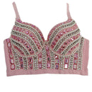 the JEWELED POPSTAR - Sexy Club Corset Streetwear Casual Camis Summer Party Fashion Tank Tops