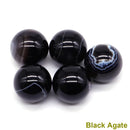 the CHAKRA BALLS - 5PCS / Set Mini 16mm Natural Stones Crystals Round Balls, Healing Reiki Amethyst Rose Quartz Energy Chakra Globe Balls