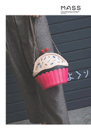 the CUPCAKE - Fashion Cakes Diamond Party Casual Purse, Ladies Chain Shoulder Bag, Handbag Crossbody Mini Messenger Bag