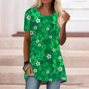 the FLORAL LEI - Summer Flower Floral 3D Print Short Sleeve Oversized T-Shirts for Women