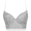 the ROCK STAR - Women's Sexy Luxury Camis Crop Corset Tank Top Bralette Push Up Bra