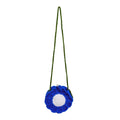 the KNITTED FLOWER - New Fashion Sunflower Pattern Women's Mini Knitted Handbag, Female Woven Shopper Purse, Lovely Design Chain Shoulder Crossbody Bag