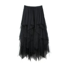 the TULLE TUTU - Fashion Summer Tutu Skirt Harajuku Tulle High Waist Midi Mesh Skirts