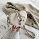 the GOTHIC HEART - Gothic Heart Blade Zipper Chain Crossbody Bags for Women/Girl, Casual Shoulder Purses Handbags