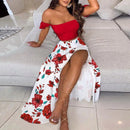 the SALSA BOHO - Elegant Bohemian Summer Sexy 2 Piece Sets Top and Skirt for Women