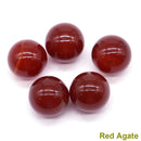 the CHAKRA BALLS - 5PCS / Set Mini 16mm Natural Stones Crystals Round Balls, Healing Reiki Amethyst Rose Quartz Energy Chakra Globe Balls