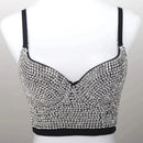 the ROCK STAR - Women's Sexy Luxury Camis Crop Corset Tank Top Bralette Push Up Bra