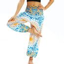 the BIKRAM - Women's Casual Loose Baggy Boho Yoga Hippie Hammer Harem Pants