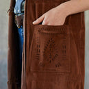 the ANNIE OAKLEY - Women's Western Bohemian Sleeveless Cardigan Vest with Tassel Detail Patch Pockets for Cowboy Cosplay