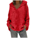 the ASPEN - Women's Winter/Autumn Solid Color Long Sleeve Braided Hooded Oversized Knitted Boho Pullover Sweaters
