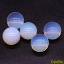 the CHAKRA BALLS - 5PCS / Set Mini 16mm Natural Stones Crystals Round Balls, Healing Reiki Amethyst Rose Quartz Energy Chakra Globe Balls