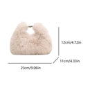 the FUR BALL - Plush Shoulder Bag, Women Soft Fluffy Crossbody Bag, Faux Fur Luxury Handbag, Winter Women's Bag, Clutch Purse for Women
