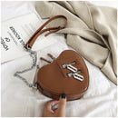 the GOTHIC HEART - Gothic Heart Blade Zipper Chain Crossbody Bags for Women/Girl, Casual Shoulder Purses Handbags