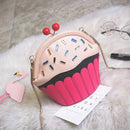 the CUPCAKE - Fashion Cakes Diamond Party Casual Purse, Ladies Chain Shoulder Bag, Handbag Crossbody Mini Messenger Bag