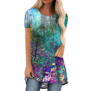 the ABSTRACT - Fashion Abstract Graphics T-Shirts Floral 3D Printed Oversized Streetwear Tunic Tops