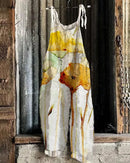 the BOHO JUMPSUIT - Women's Summer Fashion Bohemian 3D Printed Retro Straight-Leg Loose Comfortable Jumpsuit