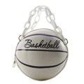 the BALLER - Women Ball Handbag, Round Basketball Shape Small Handbags, Casual PU Leather Crossbody Bags