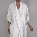 the WRAP BOHO - Spring/Fall Maxi Robe Baggy Cross V Neck Large Pocket Retro A-Line Bohemian Maxi Dress