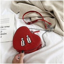 the GOTHIC HEART - Gothic Heart Blade Zipper Chain Crossbody Bags for Women/Girl, Casual Shoulder Purses Handbags