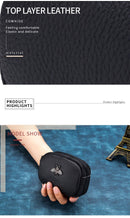 the BEE BAG - Women Cowhide Double Zipper Portable Wallets, Bag Bee Card Hoder Lipstick Case Leather Mini Earphone Coin Purse