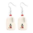 the PANTRY - Canned Bottle Snack Design Dangle Earrings, Cute Acrylic Jewelry Creative Food Ornaments