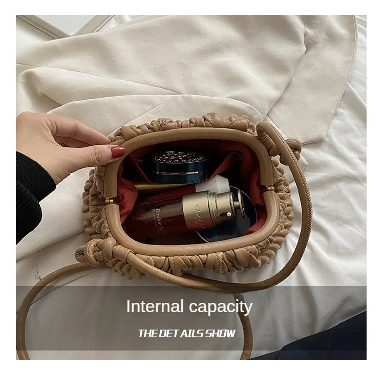 the BASKETWAVE - Luxury Brand Shoulder Bag for Women, Fashion Embroidered Thread Messenger Bag, Cute Purse Crossbody Bag, Designer Clutch Hobos