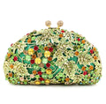 the TROPICANA - Women Crystal Stones Evening Bags, Wedding Clutch Bag Purse, Diamond Clutches, Bridal Handbags