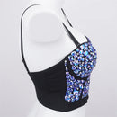 the JEWELED POPSTAR - Sexy Club Corset Streetwear Casual Camis Summer Party Fashion Tank Tops