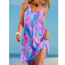 the SUNFLOWER - Summer Sunflower Beach Dress 3D Print Vacation Party Sundress Casual Sleeveless Beachwear Dress