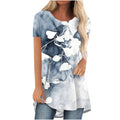 New Colourful Floral 3D Print T-Shirts Streetwear Women Casual Short Sleeve T Shirt Oversized Tunic Y2K Tops Tees Woman Clothing