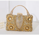 the TREASURE - Rhinestone Beaded Clutch Evening Bag, Women Wedding Party Purse, Evening Banquet Bag