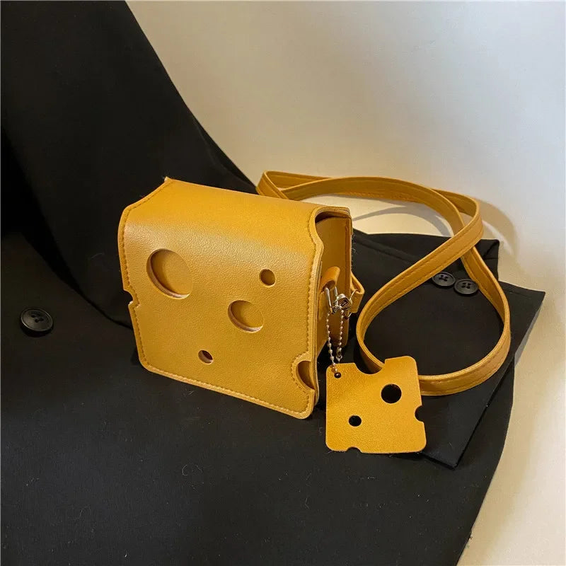 the CHEESE BALL - Cheese Shaped Mini Bags for Women, New Cute Purses and Handbags, Female Small Crossbody Shoulder Bag