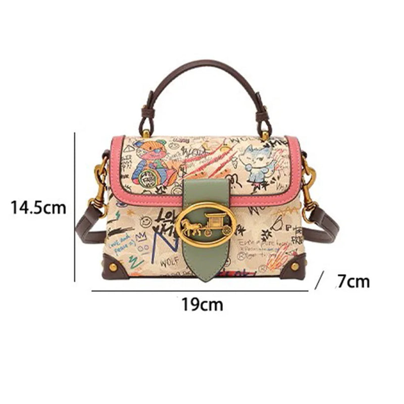 the GRAFFETI BAG - Women Clutch Bags, Designer Crossbody Shoulder Purses/Handbag, Women Clutch Travel Tote Bag