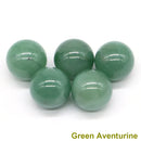 the CHAKRA BALLS - 5PCS / Set Mini 16mm Natural Stones Crystals Round Balls, Healing Reiki Amethyst Rose Quartz Energy Chakra Globe Balls