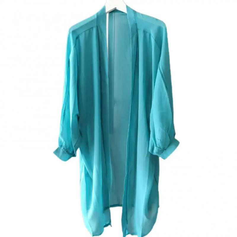 2020 Bohemian Summer Beach Wear Long Kimono Cardigan chiffon Tunic Women Tops Blouse Shirt Sarong plage