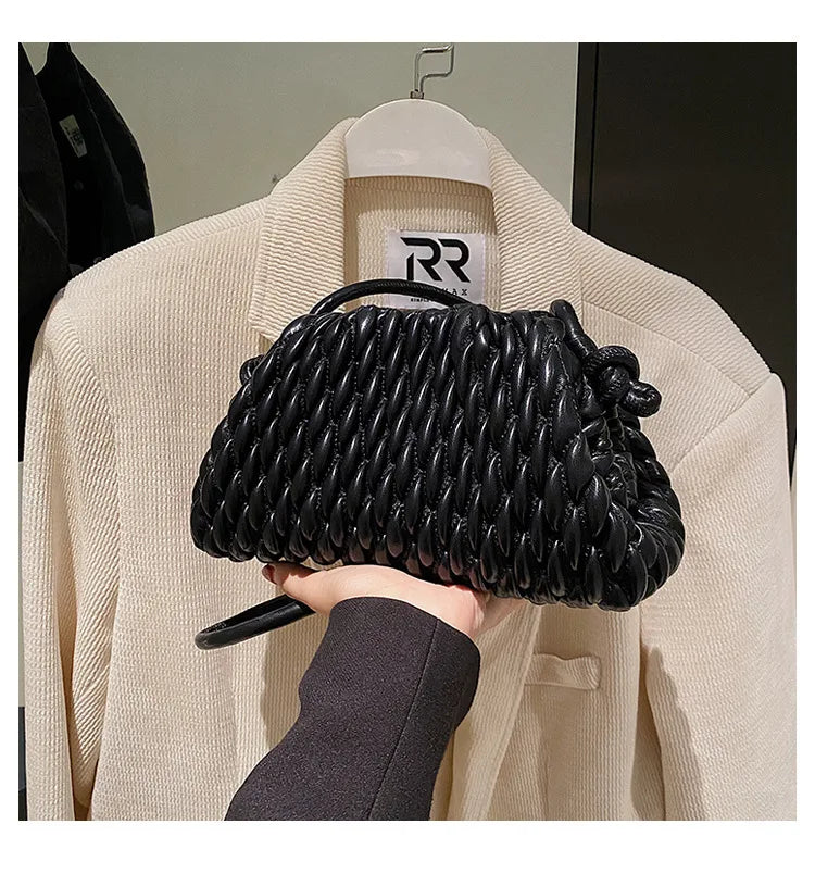 the BASKETWAVE - Luxury Brand Shoulder Bag for Women, Fashion Embroidered Thread Messenger Bag, Cute Purse Crossbody Bag, Designer Clutch Hobos