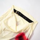 the BELTED BOHO - Sexy Strapless Print Floral Belt Maxi Backless Vacation Dress Autumn Loose Elegant Party Beachwear