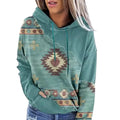 Women's Hoodie Sweatshirt Pullover Vintage Ethnic Neon Geometric Vintage Ethnic Street Casual Hoodie Long Sleeve Top