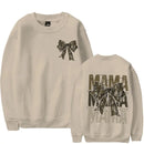 the CAMO MAMA - Women Mama Camo Coquette Bow Oversized Sweatshirts