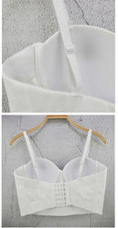 the ROCK STAR - Women's Sexy Luxury Camis Crop Corset Tank Top Bralette Push Up Bra