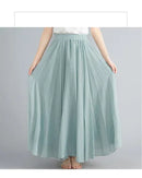 the 50's RETRO - Elegant Vintage Bohemian Fashion Cotton Linen Long Skirt