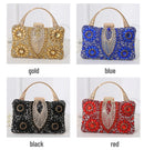 the TREASURE - Rhinestone Beaded Clutch Evening Bag, Women Wedding Party Purse, Evening Banquet Bag