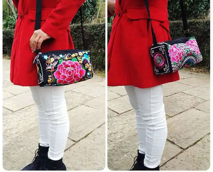 the CARPET BAG - New Vintage Women Handbag, Vintage Tote Messenger, Hippie Ethnic Shoulder Bag Embroidery Boho