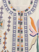 the STITCH BOHO - Women's Vintage Floral Pattern Embroidered Vest Sleeveless Open Front Versatile Short Outerwear Boho Cardigan Crop Vests