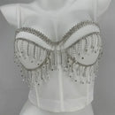 the JEWELED POPSTAR - Sexy Club Corset Streetwear Casual Camis Summer Party Fashion Tank Tops