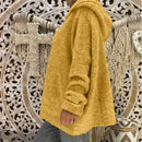 the ASPEN - Women's Winter/Autumn Solid Color Long Sleeve Braided Hooded Oversized Knitted Boho Pullover Sweaters